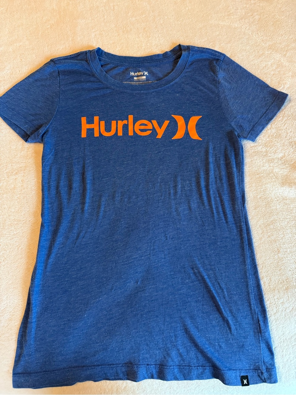Hurley Bright Blue T-Shirt with White Logo